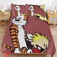 thumbnail image 6 of Calvin And Hobbes Bedding Sets Comfort 3 Pieces Bedding Set 1 Duvet Cover + 2 Pillowcase Decorative Bedding 102"x90", 6 of 8