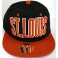 thumbnail image 4 of St. Louis Men's Adjustable Snapback Baseball Cap (Black/Red Textured), 4 of 4