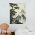 thumbnail image 3 of JEUXUS   Landscape Painting ,Wall Art Black and White for Living Room Bedroom,Chinese traditional Ink Decor,Posters and Prints,, 3 of 7