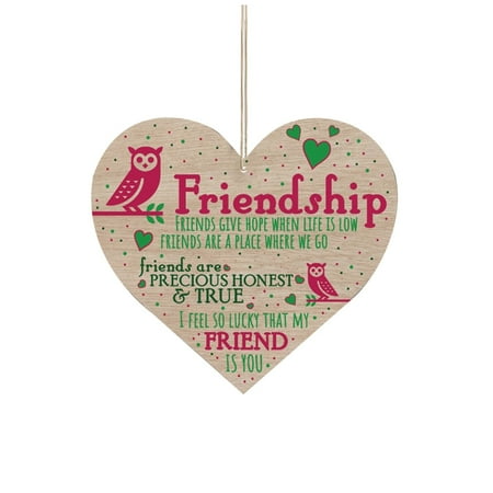 

MARCUVMK Home Essentials Home Decor Home Essentials Friendship Heart Shaped Single Side Printing Pendant Home/Garden Tree Pendant Heart Shaped Pendant Friendship Gift Fall Decorations For Home