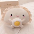 thumbnail image 2 of Egg Dumpling Toy Pillow Cute Stuffed Animal Soft Hugging Comfort for Kids Home, 2 of 3