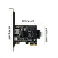 thumbnail image 4 of facefd PCIE to USB3.0 Expansion Card Port Adapting Tool Connection Converter Type-c SATA 15pin Adapter Cards Desktop Accessories Half Hegith Size, 4 of 5