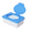 Blue, variant on Dustproof Wet Tissues Dispenser, Plastic Wipes Case Holder for Baby & Adult, Wet Wipe Box with Lid for Car Home Office Desk (Wet Tissue Not Included)