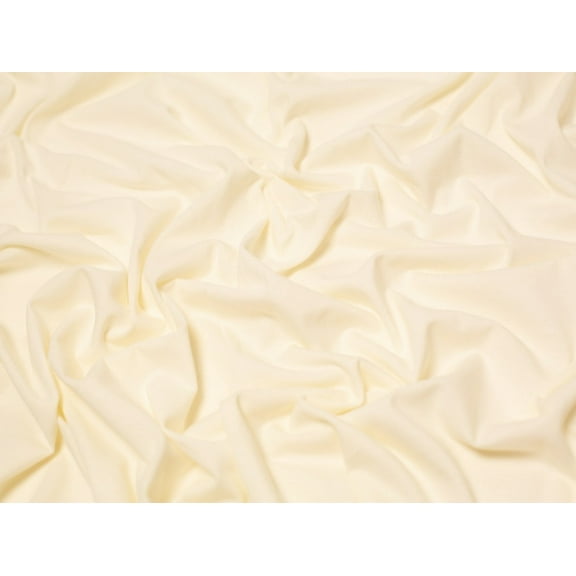 Minerva 100% Cotton Jersey Stretch Knit Fabric Cream - per yard