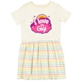 thumbnail image 3 of Inktastic I Love My Gigi Grandma Grandchild Girls Toddler Dress, 3 of 5