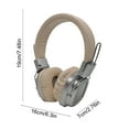 thumbnail image 3 of Over-Ear Wireless Bluetooth Headphones, Noise Cancelling, Retros Glow Design, Comfortable Wear, Long Battery Life, Foldable, Immersive Stereo Sound for Home, Travel, Outdoor Entertainment, 3 of 6