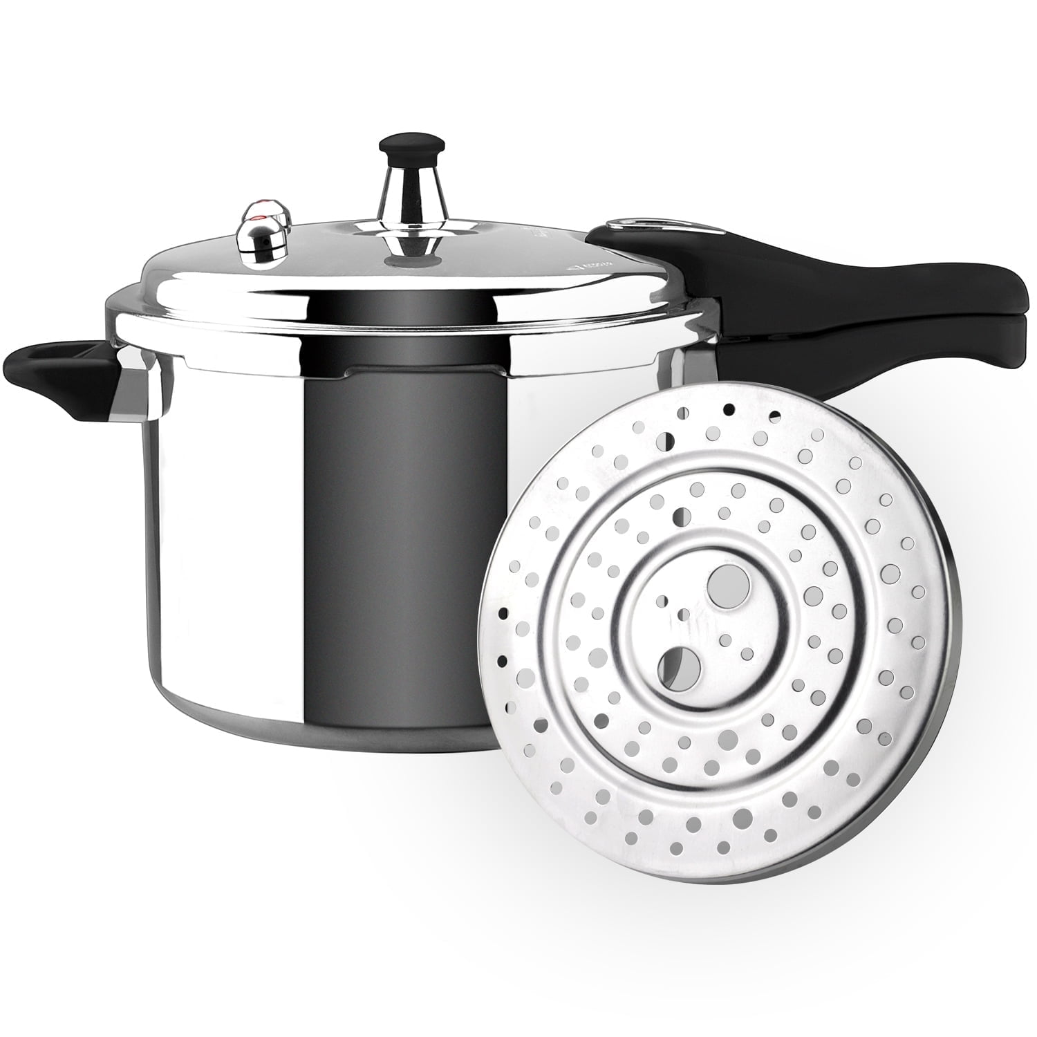 Bene Casa 4.2 Quart Aluminum Stove Top Pressure Cooker Pot - Traditional Locking Lid - View #8