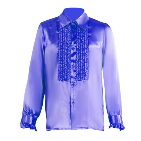 FYEGRE Elegant Style Lace Blouse Gown For Masquerade Carnival Performance Purple XXL