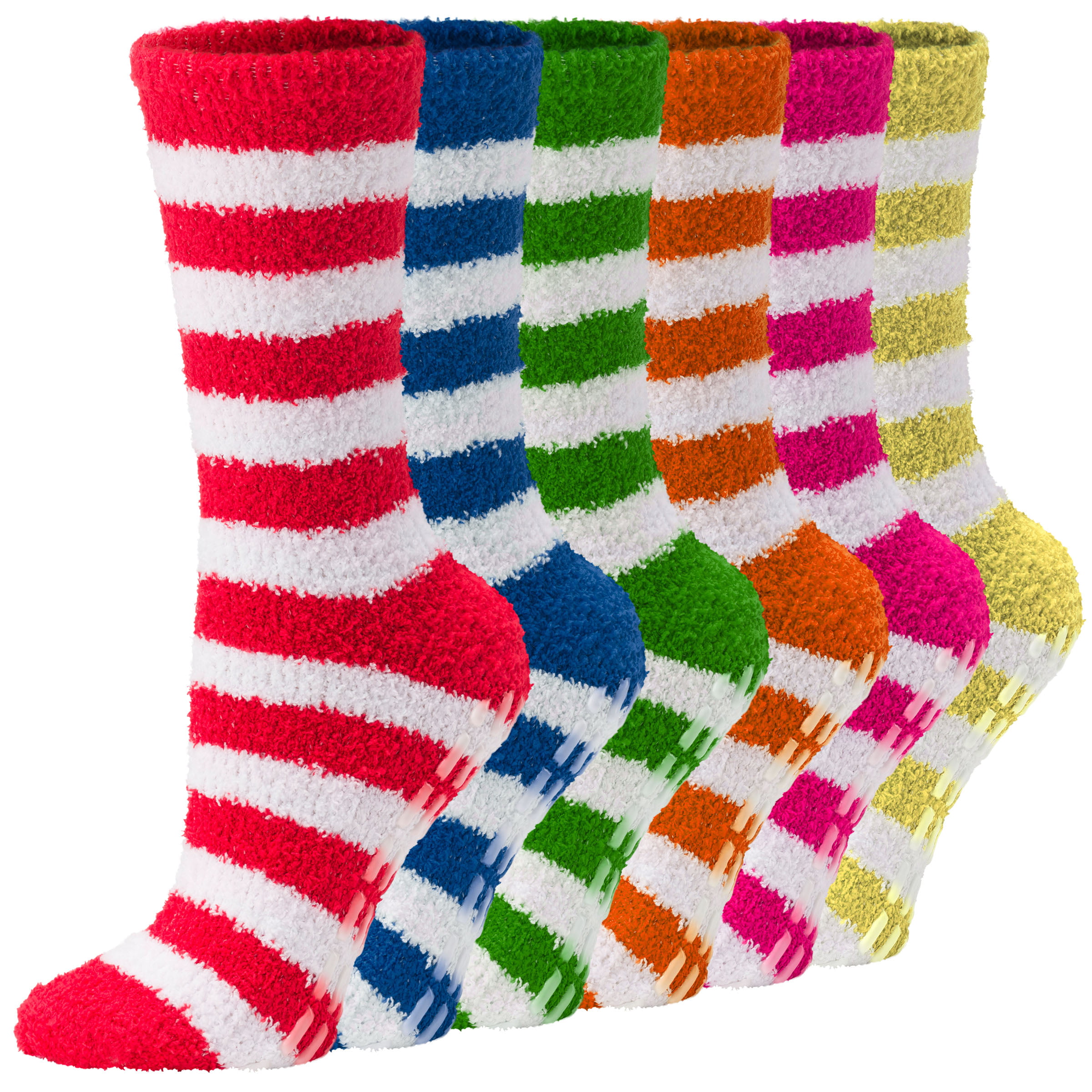 Neeseelily 3 Pairs Christmas Womens Girls Fuzzy Cute Cozy Slipper Socks Soft Warm Animals Winter Socks 