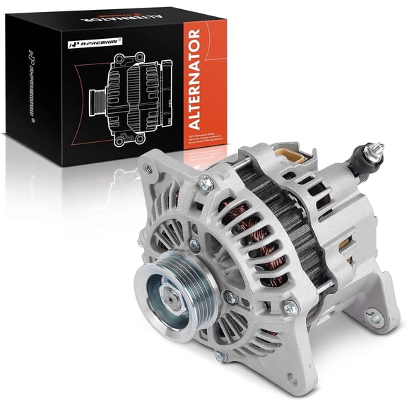 A-Premium Alternator Compatible with Subaru Impreza 1993 1994 1995 1996 1997, 1.8L 2.2L, 12V 75A 5-Groove Pulley Clockwise, Replace# 23700-AA280, A002TA7591