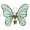 Green, variant on Glow in The Dark Butterfly Decorations for Wall, Garden, Fence, Outdoor Hanging Metal Butterflies, Night Garden Decor for Patio, Yard, Plant Pot, 1 Pcs, 5.1x4.5"