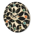 thumbnail image 3 of Designart 'Black and White Geometric Pattern XII' Mid-Century Modern Wood Wall Clock, 3 of 5