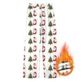 thumbnail image 2 of NOLDARES Christmas Womens Pajama Pants Casual Comfy Sleepwear Wide Leg Drawstring Bottoms(Z2-Wine,M), 2 of 4
