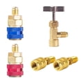 thumbnail image 4 of Conjunto Completo de Manómetro de Diagnóstico de CA de 3 Vías R410a para R134A, R410A y R22 con Adaptadores de Manguera, Acopladores Rápidos y Grifo de Lata, 4 of 5