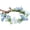 Blue, variant on Fairy Butterfly Flower Crown - Handmade Rose Floral Headband Adjustable Woodland Forest Headpiece for Women Girls Maternity Wedding Cosplay Hair Accessory