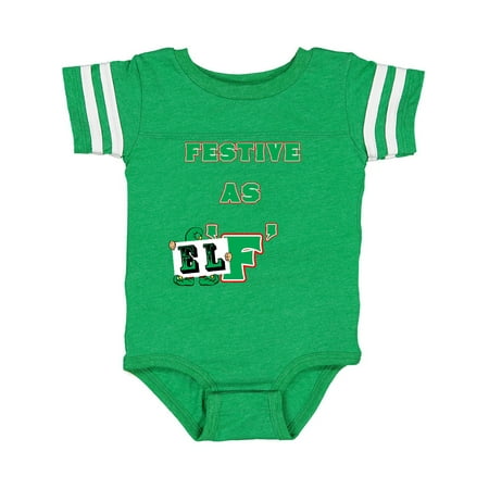 

Inktastic Festive as Elf! Gift Baby Boy or Baby Girl Bodysuit