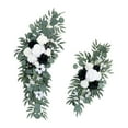 thumbnail image 1 of 2x arco de boda flores puerta guirnalda flores artificiales guirnaldas florales artificiales flores de seda para fiesta pared cenador silla, 1 of 9