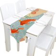thumbnail image 5 of ColourLife Table Runner Carp Swimming Over The River Washable Table Cloth Runner for Holiday Home Wedding Table Top Decoration 13x70 Inches, 5 of 5