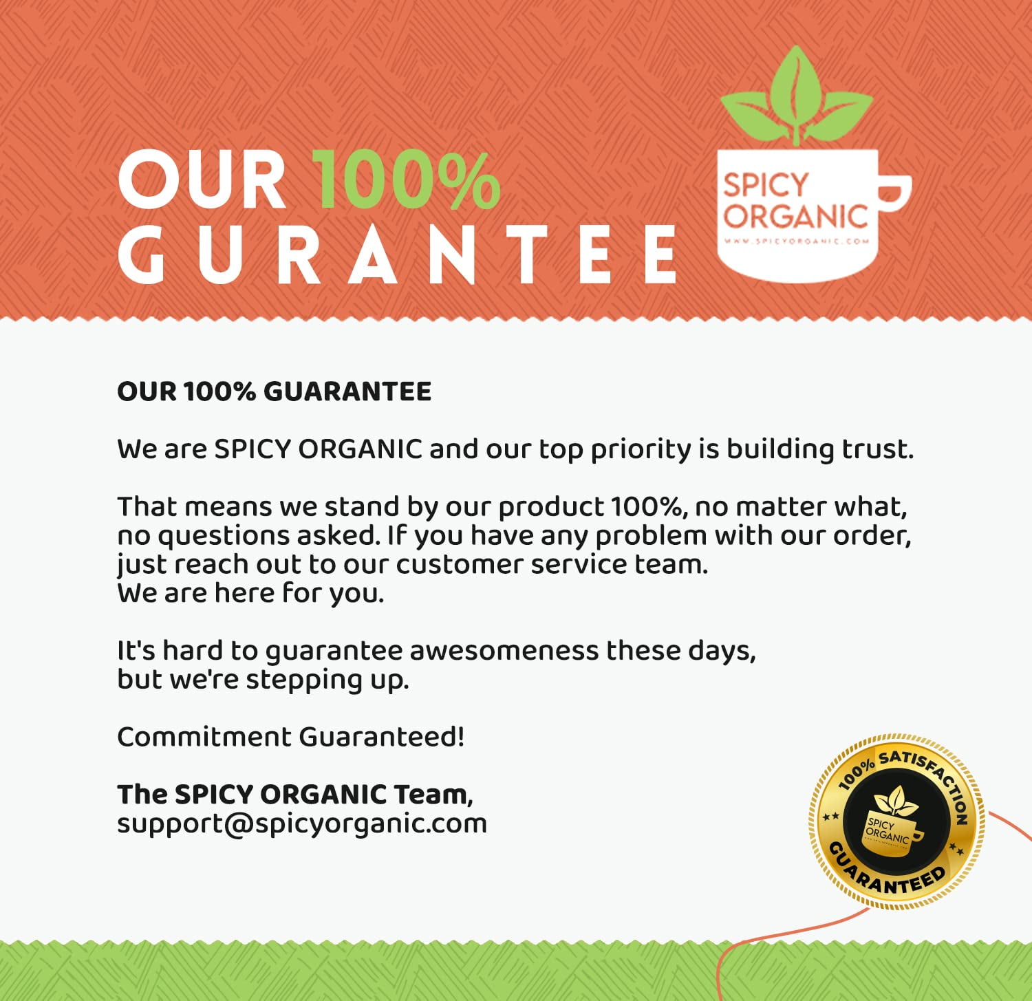 SPICY ORGANIC Spice Gift Set 4 Oz Each-Cinnamon, Ginger, Mace, Cardamom Powder & Whole Clove-100% Pure USDA Organic, Non-GMO Thoughtful Gift for Mom, Chefs & Cooks , House Warming, Cooking Gift