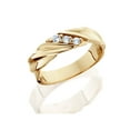 thumbnail image 2 of 1/10ct Diamond 14K Yellow Gold Mens Wedding Ring, 2 of 2