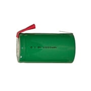 D NiMH Battery with Tabs (10000 mAh)
