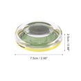 thumbnail image 2 of Unique Bargains 1 Set Durable Round Eyelash Storage Case Green Acrylic, 2 of 5