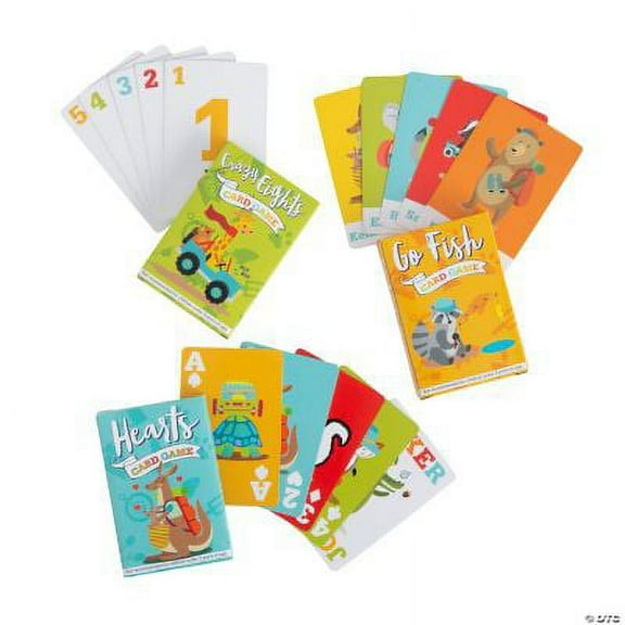 Camp Card Game Assortment, Birthday, Toys, 12 Pieces