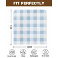 thumbnail image 7 of nqOlkjepod Blue Checkered Chair Covers Set of 4, Decorative Chair Back Cover, Blue White Buffalo Plaid Dining Room Chair Slipcovers Removable Chair Protectors Covers for Party Banquet, 7 of 7