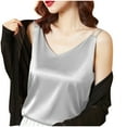 thumbnail image 2 of Bixock Womens Tank Tops Sleeveless Blouse Camisole V Neck Solid Color Slim Casual Shirt Daily Inner Layering Fashion Top, 2 of 6
