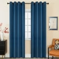 thumbnail image 1 of Cortinas Blackout Para Recamara Sala Elegantes 270X215Cm 2 Paneles Aislamiento Térmico y Reducción De Ruido Tela Impermeable Modelo Azul Oscuro, 1 of 4