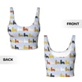 thumbnail image 6 of Sports Bra For Women, Colorful Cute Alpaca Sports Bras For Women High Support, Workout Tank Tops Woman With Removable Cups, 6 of 8