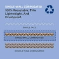 thumbnail image 4 of BOX USA Small Shipping Boxes 6"L x 6"W x 1.25"H, 50-Pack | Cardboard Box Crush-Proof Carton for Mailing, Storing, Package, Gifts, Crafts, Business or Home, White, 4 of 6