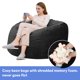 thumbnail image 4 of Yeshouse Sillón tipo puf, puf gigante de 1,20 m para adultos y adolescentes, puf relleno de espuma con funda de terciopelo, gran puf redondo y suave, sofá tipo puf para sala de estar, 4 of 7