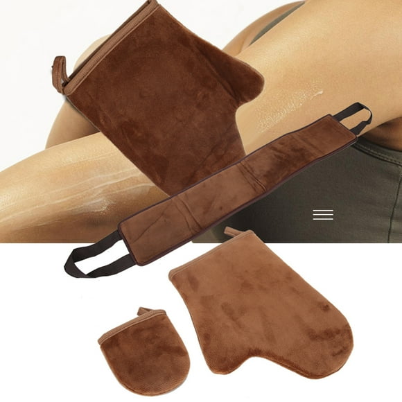 LAFGUR Self Tanning Mitt Applicator Kit, With Self Tan Mitt Applicator, Tanning Back Lotion Applicator, Mini Self Tanner Mitt Tanning Cream Lotion Mousse Oil Application Gloves