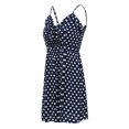 thumbnail image 2 of Vestido sin mangas para mujer, mini vestido de fiesta sin espalda con correa de espagueti Eccomum Azul L, 2 of 7