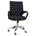 thumbnail image 4 of CIMAXIC Armchair Slipcover Dot Pattern Removable Stretch Computer Office Chair Cover Protector Size M (Black),31.5"X17.72"X0.39", 4 of 4