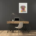 thumbnail image 3 of Fab Funky 15x18 White Modern Wood Framed Museum Art Print Titled - Golden Retriever Rainbow Splash, 3 of 4