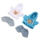 thumbnail image 4 of 4 piezas de ropa de peluche: Conjunto de ropa de oso para muñecas de 20 cm - Sudadera con capucha, camiseta y pantalones de peluche kawaii para proyectos de bricolaje - Ropa de oso adorable, 4 of 7
