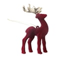 thumbnail image 1 of Adornos de reno Matsuzay livianos para decoración de comedor de Feliz Navidad burdeos, 1 of 6