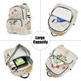 thumbnail image 5 of FORMRS Mini Backpack Purse for Women Travel Daypack Casual Shoulder Bag, Gray Cute Flower, 5 of 7