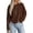 Brown, variant on Button Up Cardigan for Women Knit Oversized Fall Sweaters,Rolled Edges, Casual Work Office Going Out Outfits, Long Sleeve Crew Neck, Layering Tops, Lightweight Cozy Winter Clothes