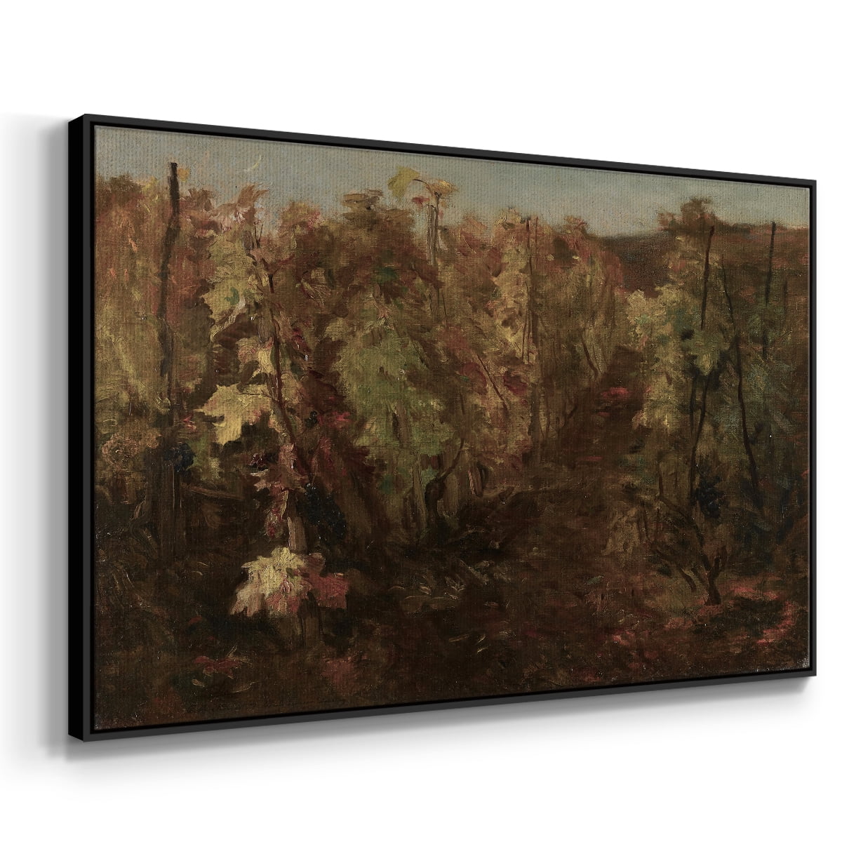 Vintage Landscape-CCCXIX By Wexford Home Framed in Black Wood Gallery Wrapped Canvas 17 in. x 25 in.