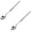 Silver*2, variant on Extendable Spoon,8-25 Inch New Stainless Steel Telescoping Spoons with Long Handle,Telescopic Extendable for Barbecue Tableware For Dinner,Dessert,Fruit,Grilling & Camping
