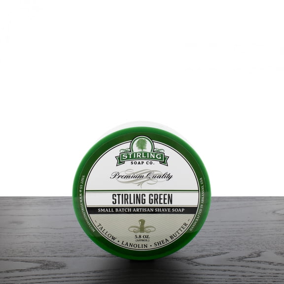 Stirling Soap Company Shave Soap, Stirling Green