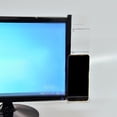 thumbnail image 4 of Memo Pad Acrylic Computer Screen Holder Side Mounted Clear Message Organizer Phone Charging Alignment Sturdy for Desk Task Reminder Home Office, 4 of 6