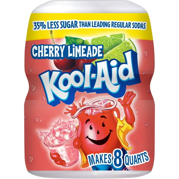 KoolAid SugarSweetened Cherry Limeade Artificially Flavored Powdered