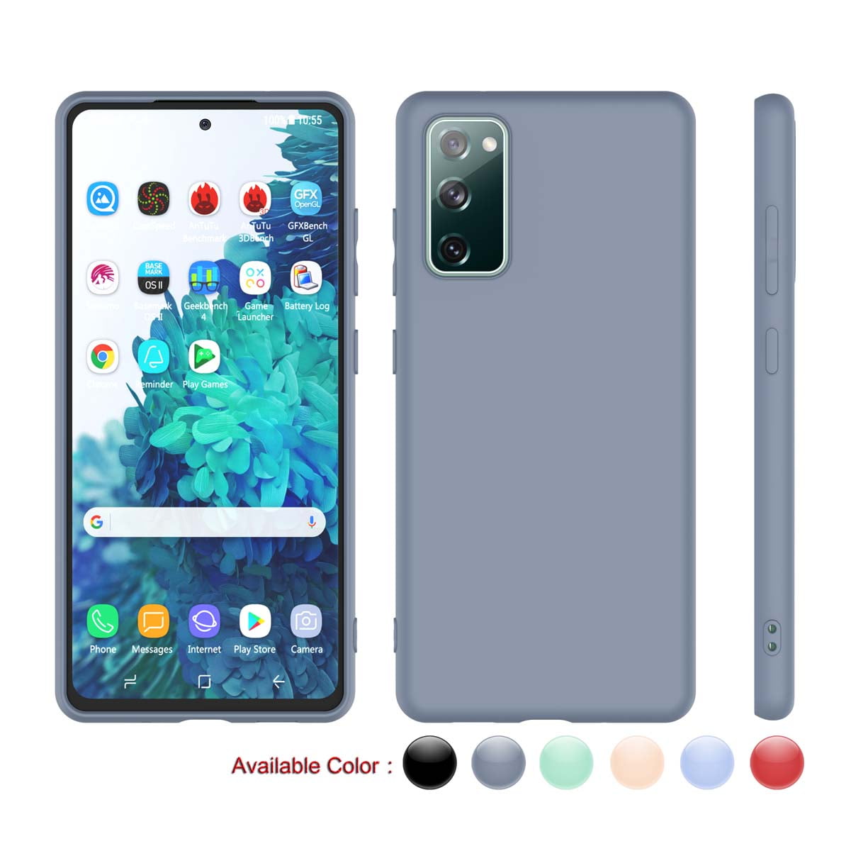 Cell Phone Cases for 6.5" Samsung Galaxy S20 FE 5G, Njjex Liquid