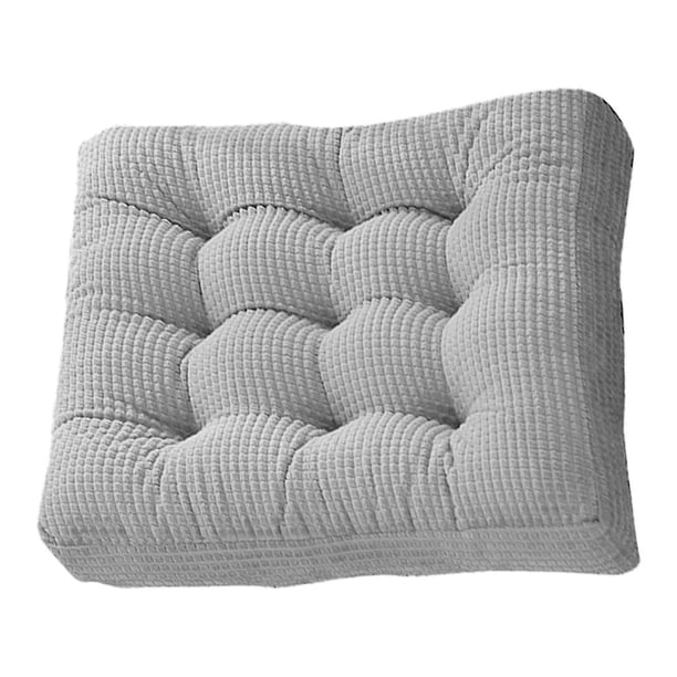 Cojín copetudo engrosado, cojín cuadrado sólido cojín de silla de pana asiento de almohada suave