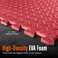 thumbnail image 3 of Squatz 6 Pcs. Thick Puzzle Exercise Mat,  for Gym Equipment and Cushion for Workouts (Red & Blue), 3 of 5
