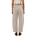 thumbnail image 4 of Tqcoqu Barrel Pants for Women,Baggy High Waisted Wide Leg Trousers,Lightweight Summer Y2k Pants with Pockets,Khaki Women's M-XXL, 4 of 7